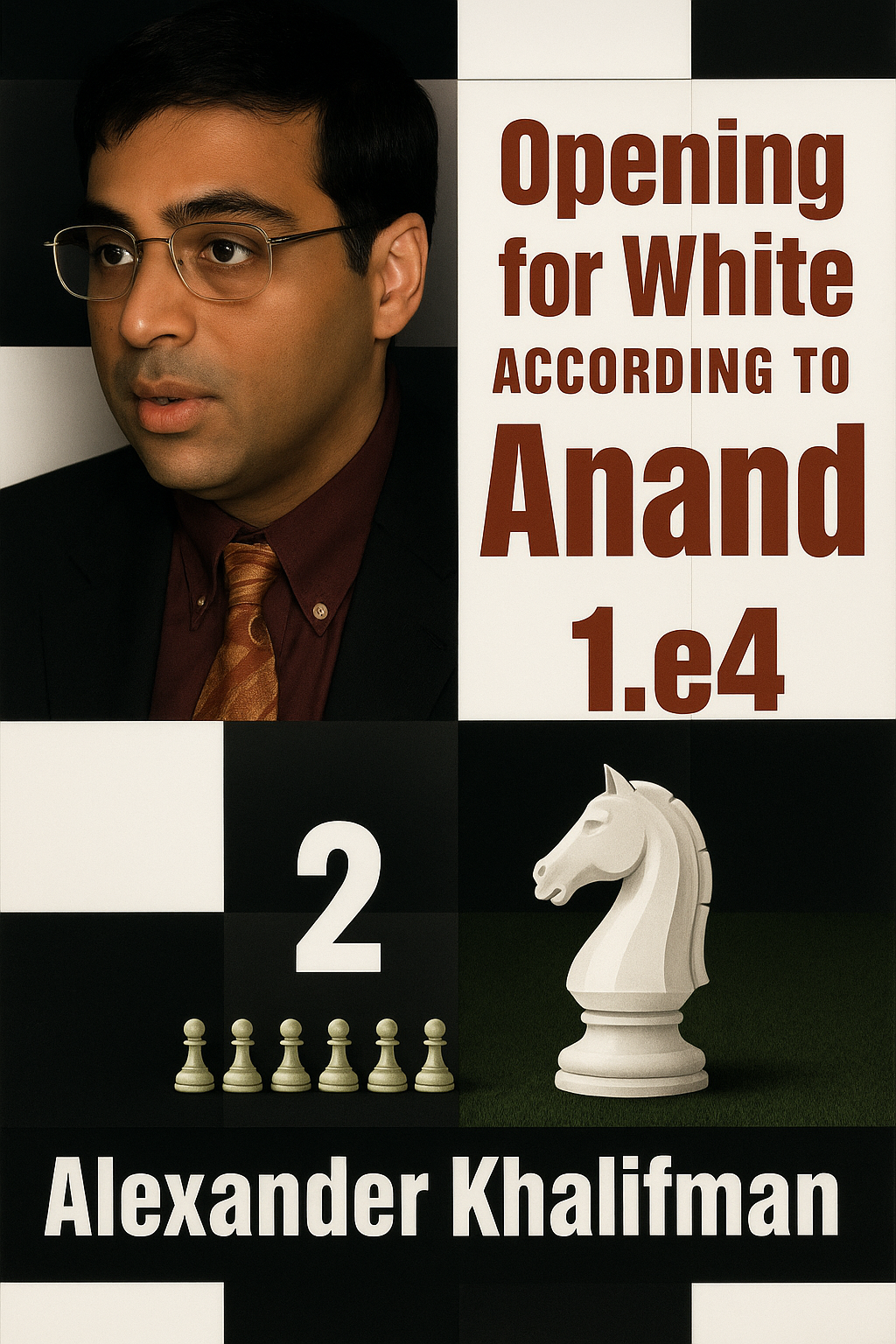 Opening for White According to Anand 1.e4 - Vol. 2 by Alexander Khalifman | Chess Strategy Guide by 14th World Champion | Deep Opening Repertoire for White